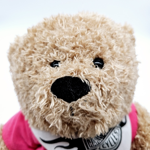 HARLEY DAVIDSON | Spirit Jr motorcycle curly haired stuffed animal toy 12" - Picture 2 of 8